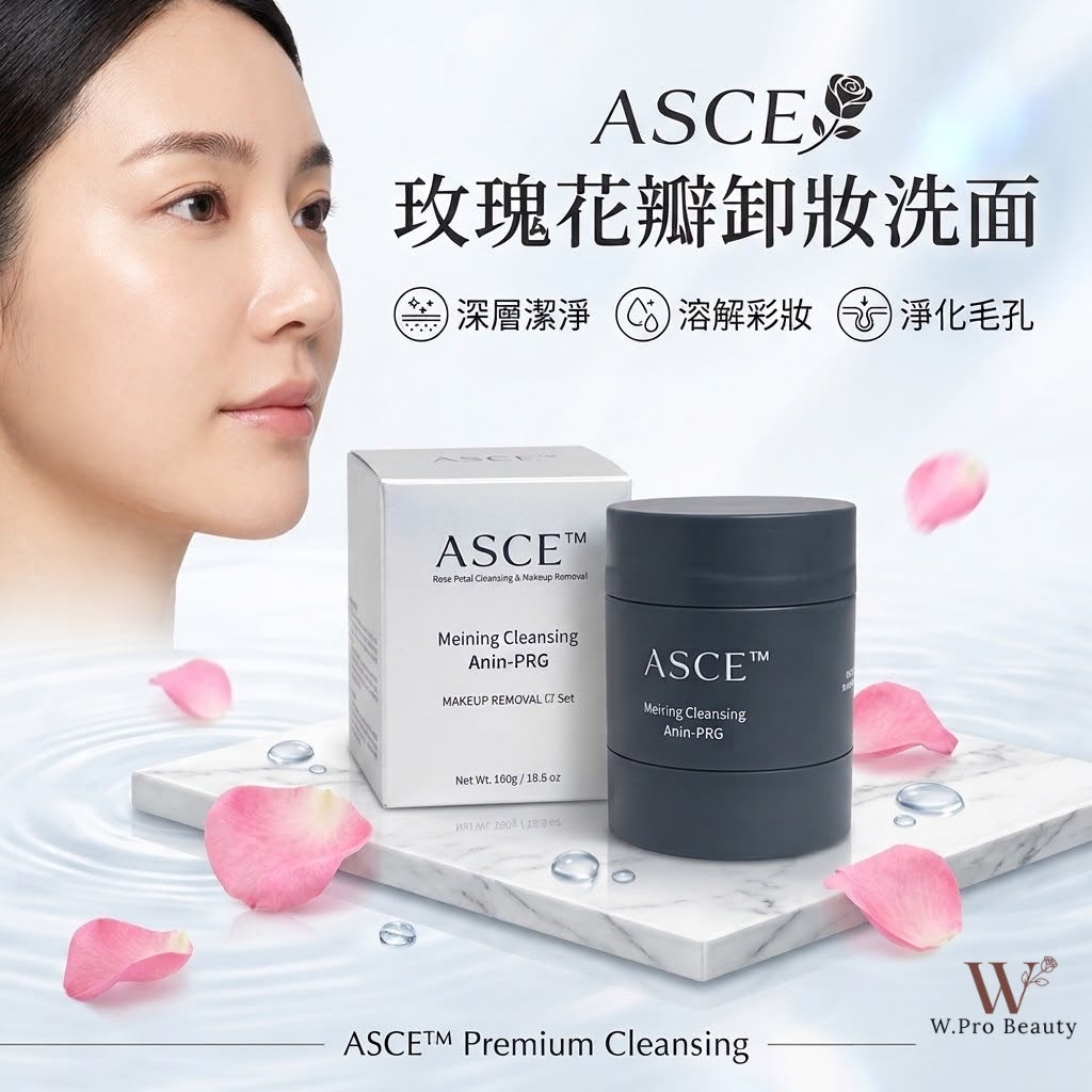 韓國 ASCE 玫瑰花瓣外泌體卸妝洗面膏50g